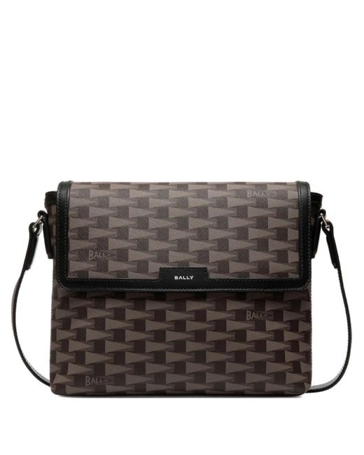 Bally Kuriertasche Mit Pennant-Print in Black für Herren
