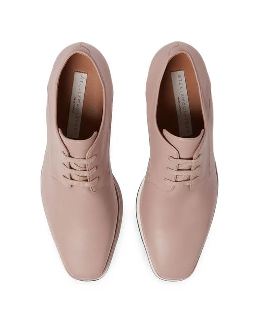 Stella McCartney Pink Elyse Logo Platform Shoes