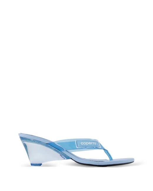 Coperni Blue Lift Wedge Sandals