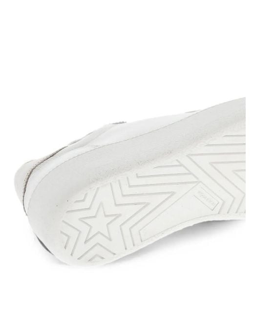 Woolrich White Lace-Up Leather Sneakers