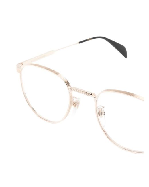 David Beckham Natural Geometric-Frame Glasses