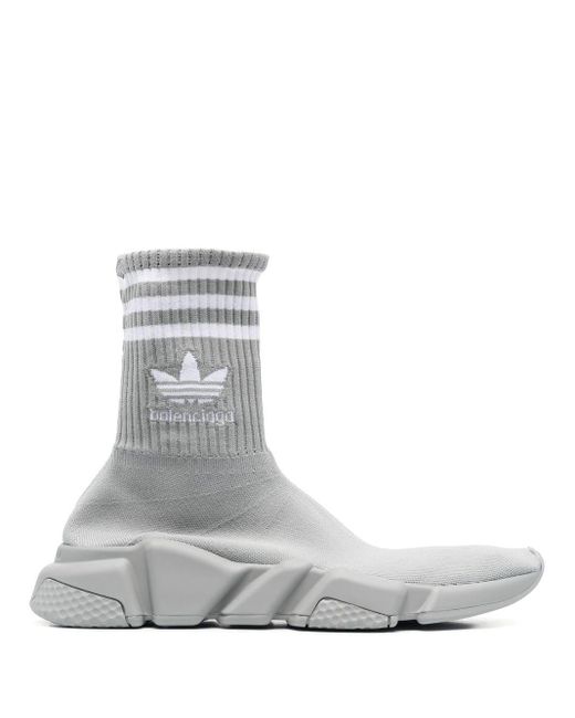 X Adidas baskets Speed en maille Balenciaga en coloris Gray