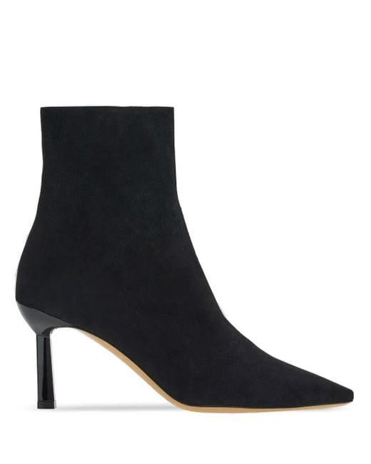 Ferragamo Black 70Mm Pointed Toe Boots