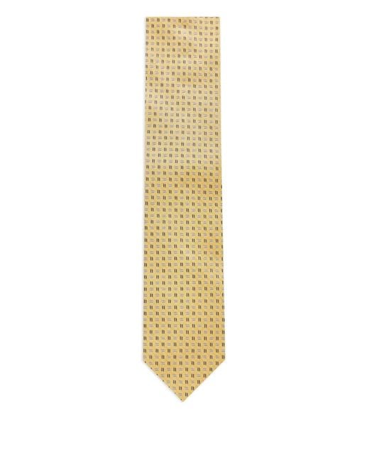 Corneliani Metallic Geometric-Pattern Tie for men
