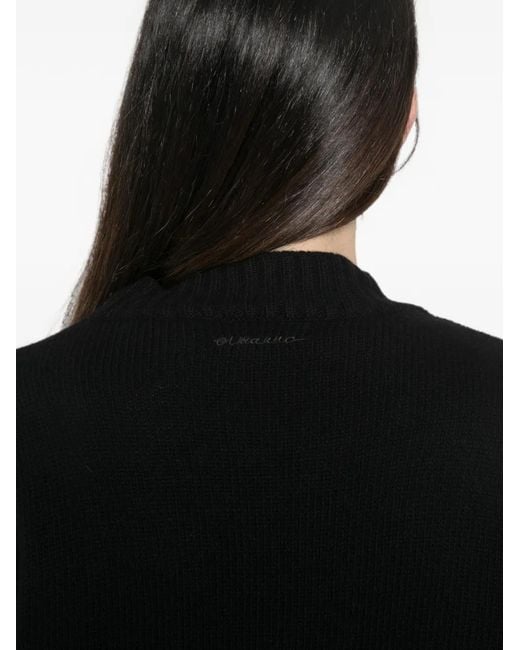 ERMANNO FIRENZE Black Lace-Trim Button-Up Cardigan