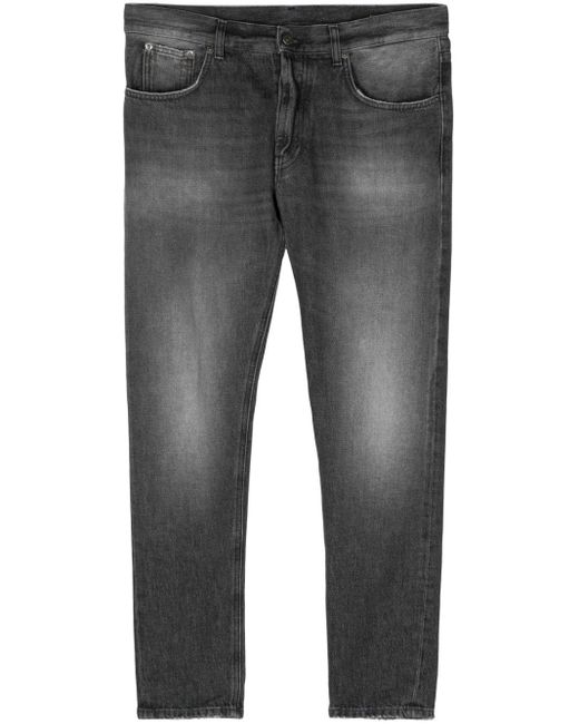 Dondup Gray Dian Mid-rise Slim-fit Jeans for men