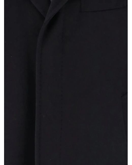 Tagliatore Blue Thomas Lapel-Pocket Wool Coat for men