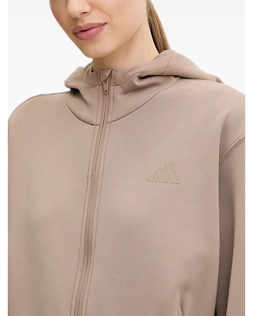 Adidas Natural Zip-Up Hoodie