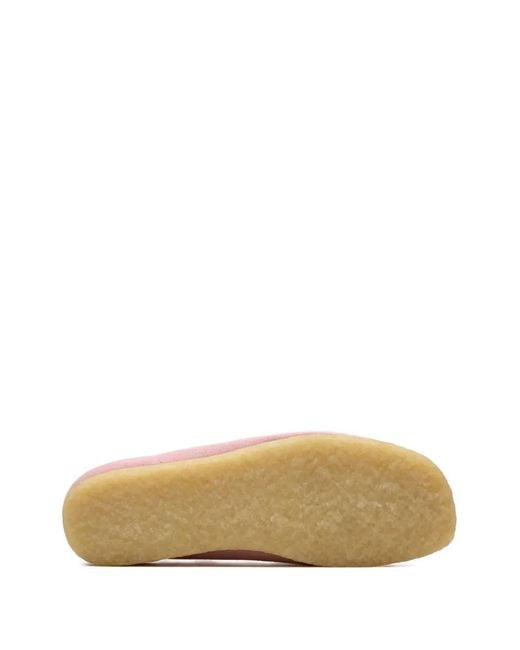 Clarks Pink Wallabee Suede Desert Boots for men