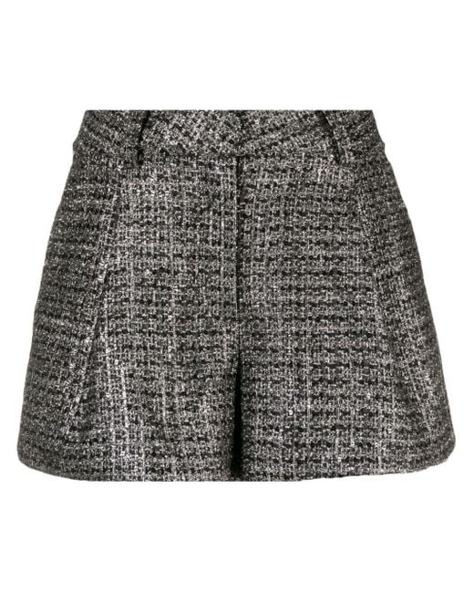 Pantalones cortos de vestir de tweed Maje de color Gray