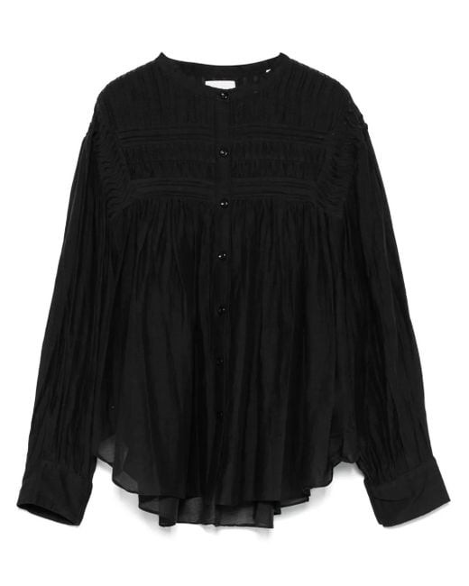 Isabel Marant Black Plalia Cotton Shirt