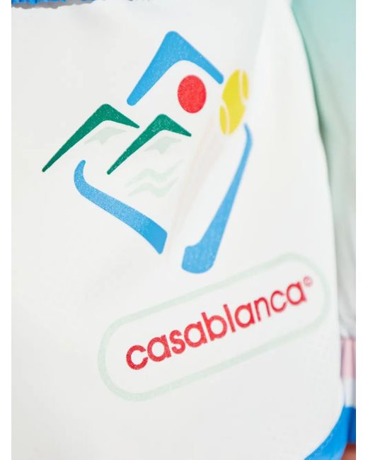 Casablanca White Casa Sportif Windbreaker Shorts
