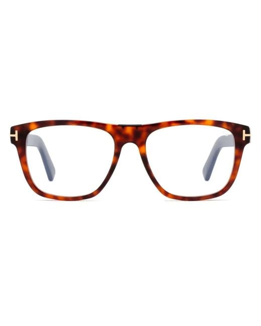 Tom Ford Brown Square-Frame Glasses for men