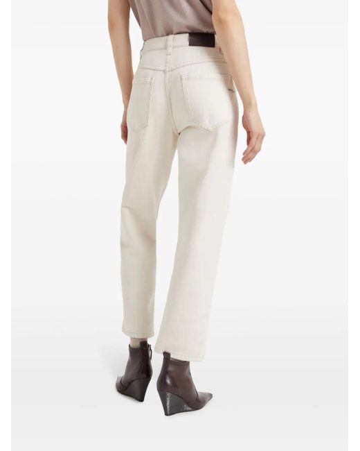 Brunello Cucinelli Natural Five Classic Pockets Denim Trousers