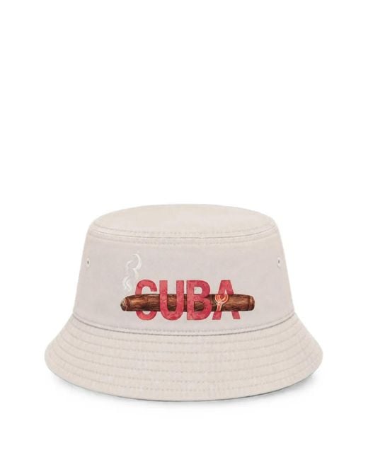 Melt Pink Graphic-Print Bucket Hat