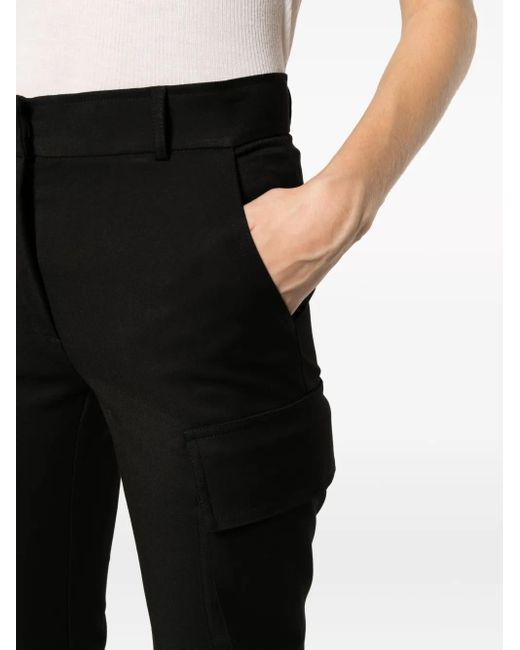 ANDREADAMO Black Mid-Rise Detachable Flared Trousers