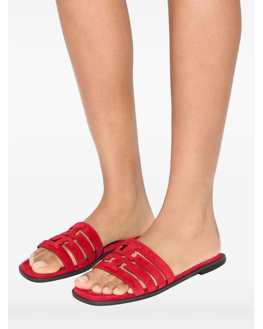 Tory Burch Red Ines Slides