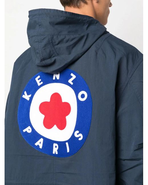 KENZO Target Parka in het Blue voor heren