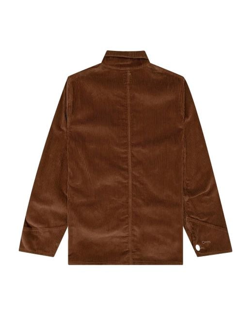 Needles Brown Embroidered-Logo Jacket for men