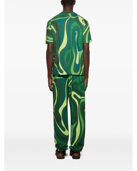 メンズ Emilio Pucci Marmo トラックパンツ Green