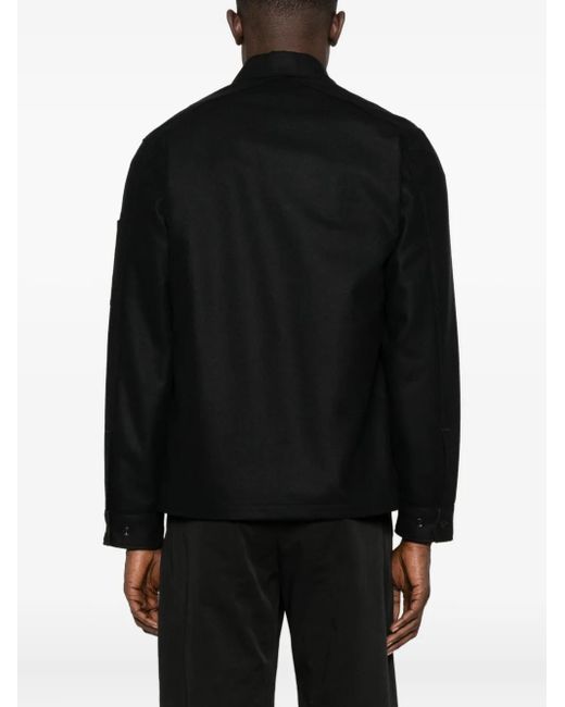 C P Company Black Double Shirt for men
