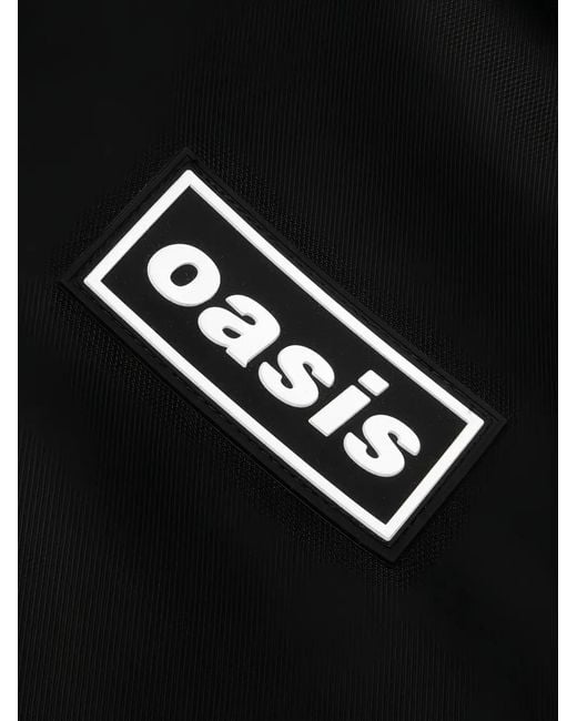 Pleasures Black Logo-Patch Track Jacket for men