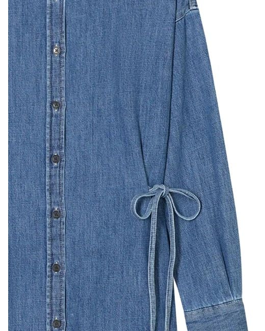 Closed Blue Strap Waisted Blouse
