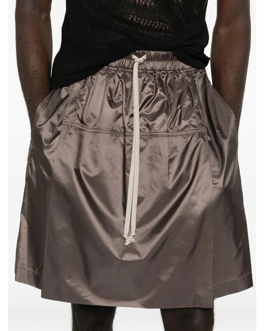 Moncler Brown X Drawstring Knee-Length Shorts for men