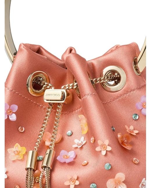 Jimmy Choo Red Bon Bon Bucket Bag