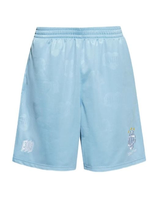Carhartt Blue Logo-Embroidered Shorts for men