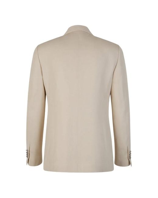 Lardini White Buttoned Single-Breasted Blazer for men
