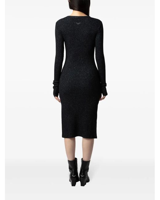 Zadig & Voltaire Black Ruby Midi Dress