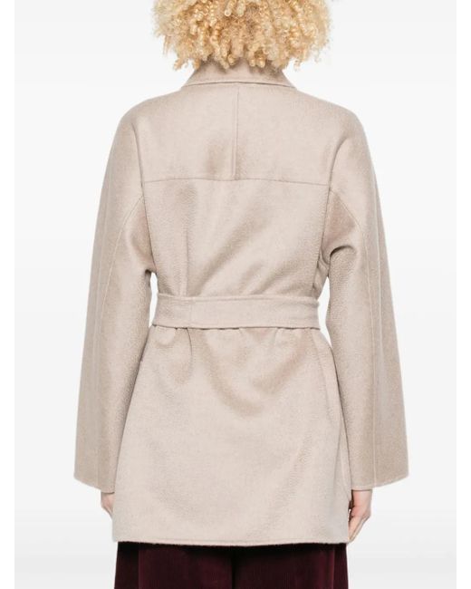 Max Mara ベルテッド ジャケット Natural