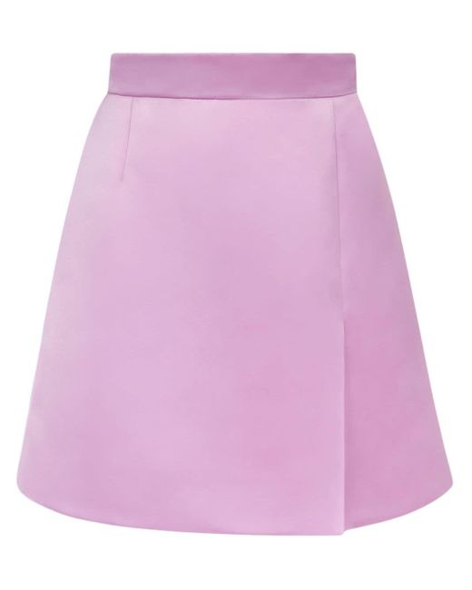 Nina Ricci Pink A-line Satin Skirt