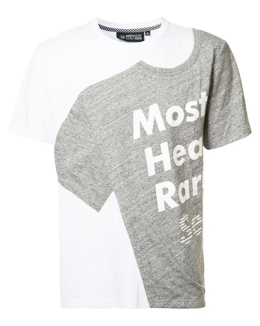 Lyst - Mostly Heard Rarely Seen 't-shirt' Print T-shirt in White for Men