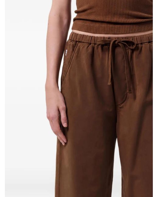 Citizens of Humanity Brown Drawstring Wide-Leg Trousers