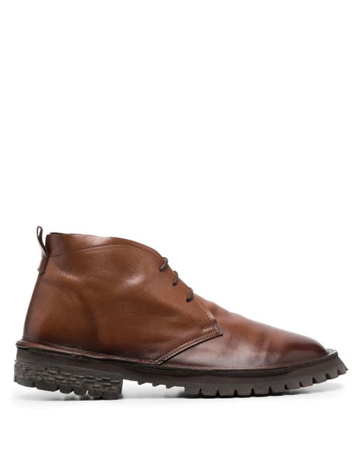 Bottines À Lacets Polacco En Cuir Moma pour homme en coloris Brown