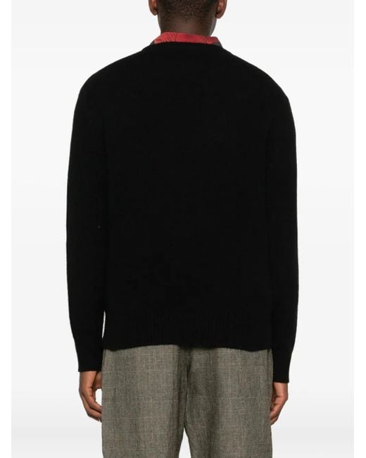 Pull À Détails De Surpiqûres A Tentative Atelier pour homme en coloris Black