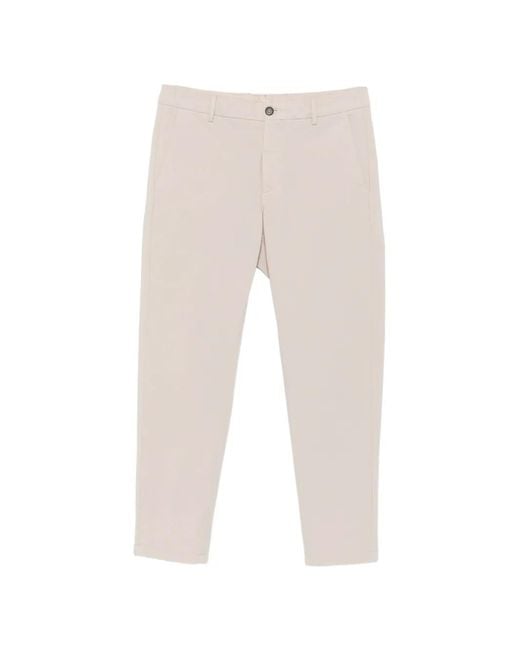 Eleventy White Slim-Fit Chino Trousers for men