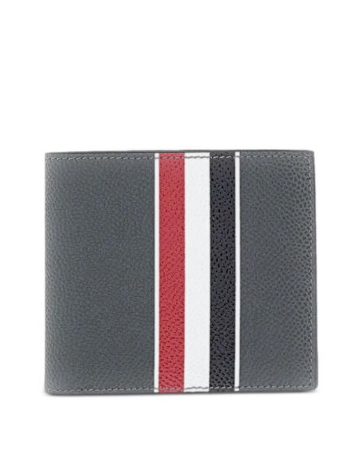 Thom Browne Gray Pebble-Texture Bi-Fold Wallet for men