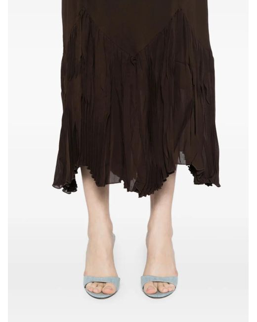 Reformation Brown Aiko Dress