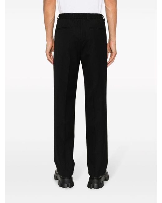 Fendi Black Straight-leg Tailored Trousers for men
