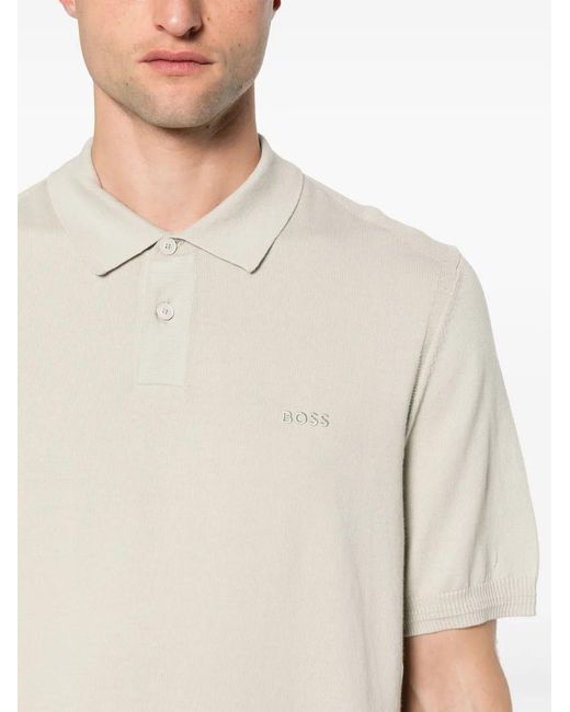Boss White Asac Polo Shirt for men