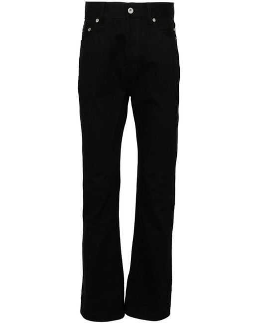 Rick Owens Jim Cut mid-rise bootcut jeans in Black für Herren