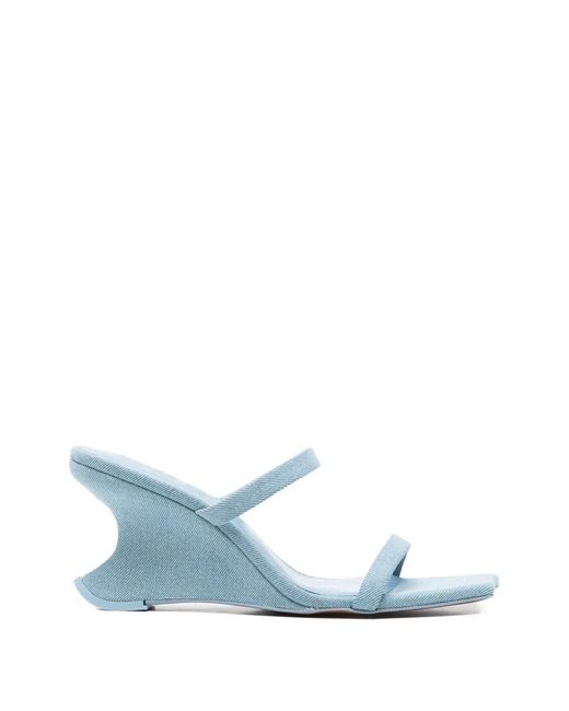 Cult Gaia Blue Raven Strap Sandals