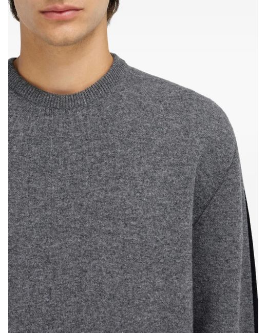Ferragamo Pullover Mit Rundhalsausschnitt in Gray für Herren