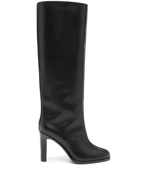 Stivali Wide Shaft in pelle di The Row in Black