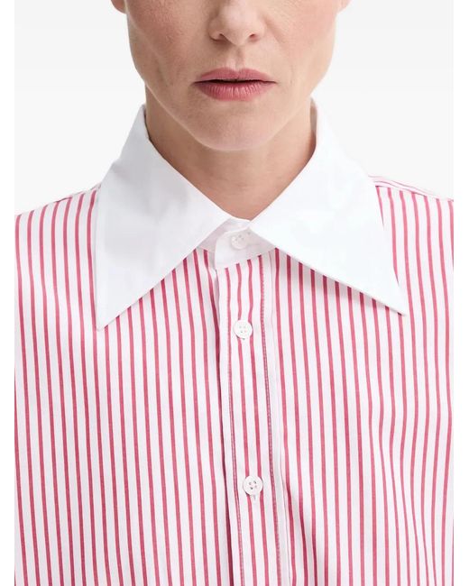 Filippa K Gestreept Blouse in het Pink
