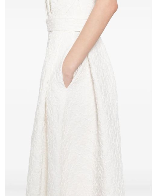 Elie Saab エンブロイダリー ドレス White