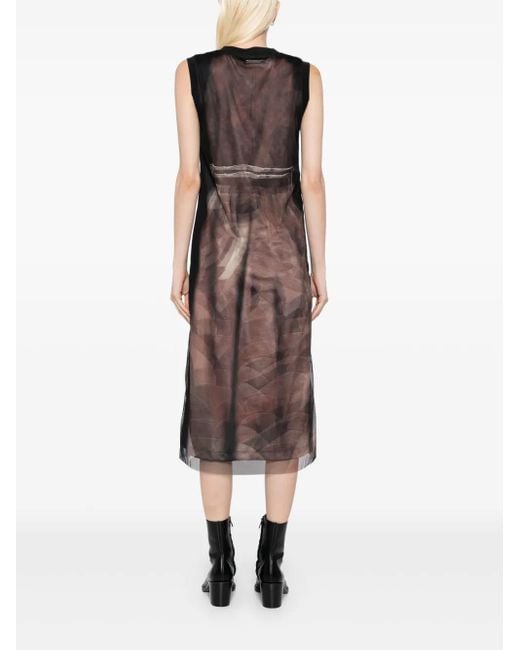 ANDERSSON BELL Lenticular トレンチコートプリント ドレス Brown